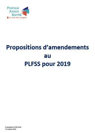 Propositions d'amendements au Plfss 2019, par France Assos Santé